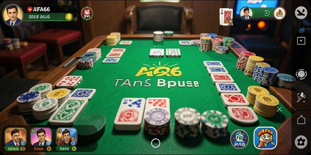 Tampilan gameplay AIFA66 dengan keceriaan permainan Gaple.