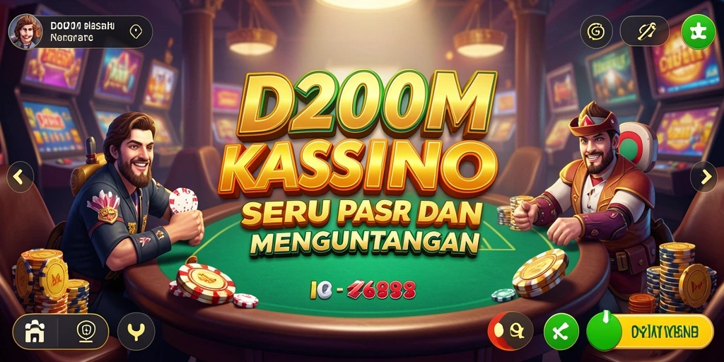 Screenshot permainan D200M menampilkan grafis slot yang memukau.