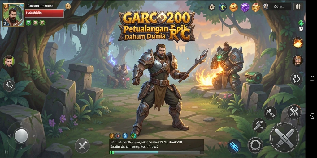 Tampilan permainan RPG GARCO200 yang penuh aksi dan petualangan.