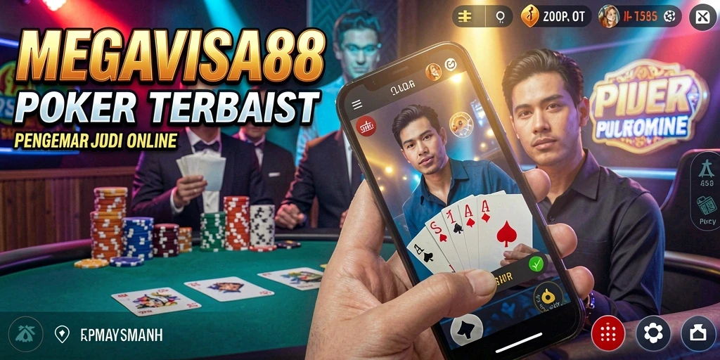 Tampilan screenshot MEGAVISA88 yang menunjukkan aksi seru permainan Poker.
