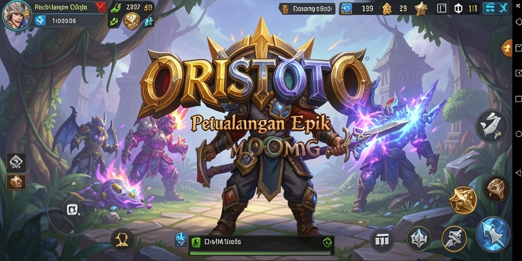 Tampilan gameplay menakjubkan di dunia ORISTOTO MMORPG.