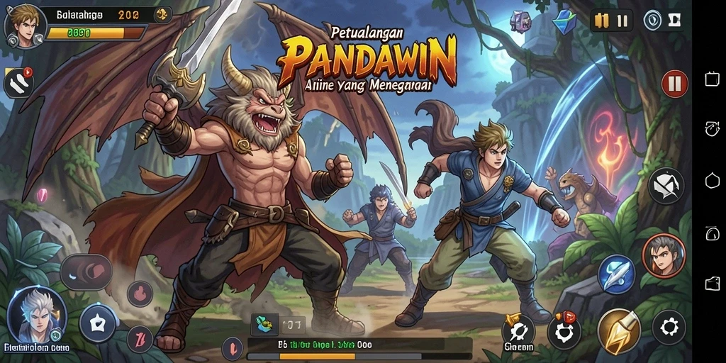 Gameplay seru dengan karakter anime yang beragam di PANDAWIN.