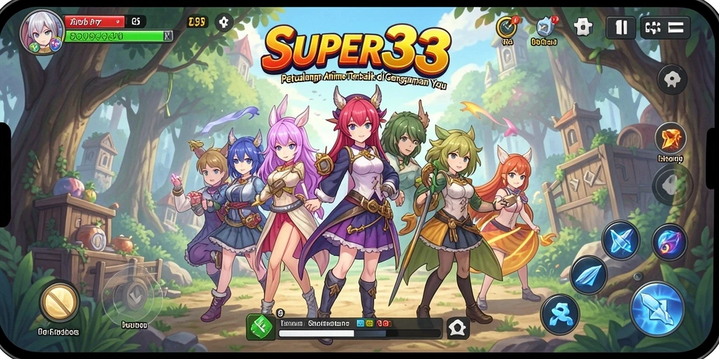 Screenshot menunjukkan aksi seru karakter dalam dunia anime yang memikat.